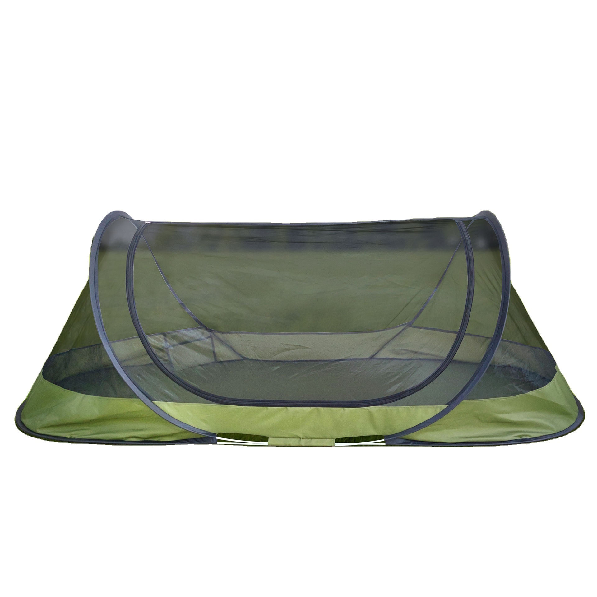 Single Layer Automatic Pop-Up Waterproof Tent Outdoor Camping Portable Oxford Material Steel Pole Summer Fiberglass Mosquito Net