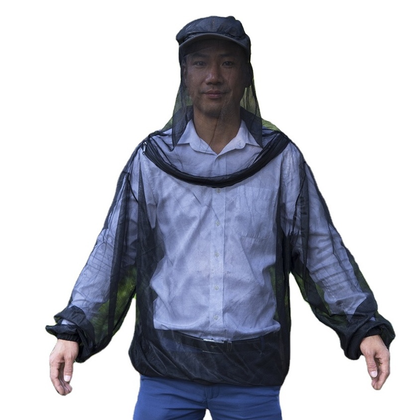 Anti-mosquito Insect Bug Mesh Head Net Protector Shirt Anti Mosquito Shirt Full 100% Polyester Adults Folded Circular 5% Fall