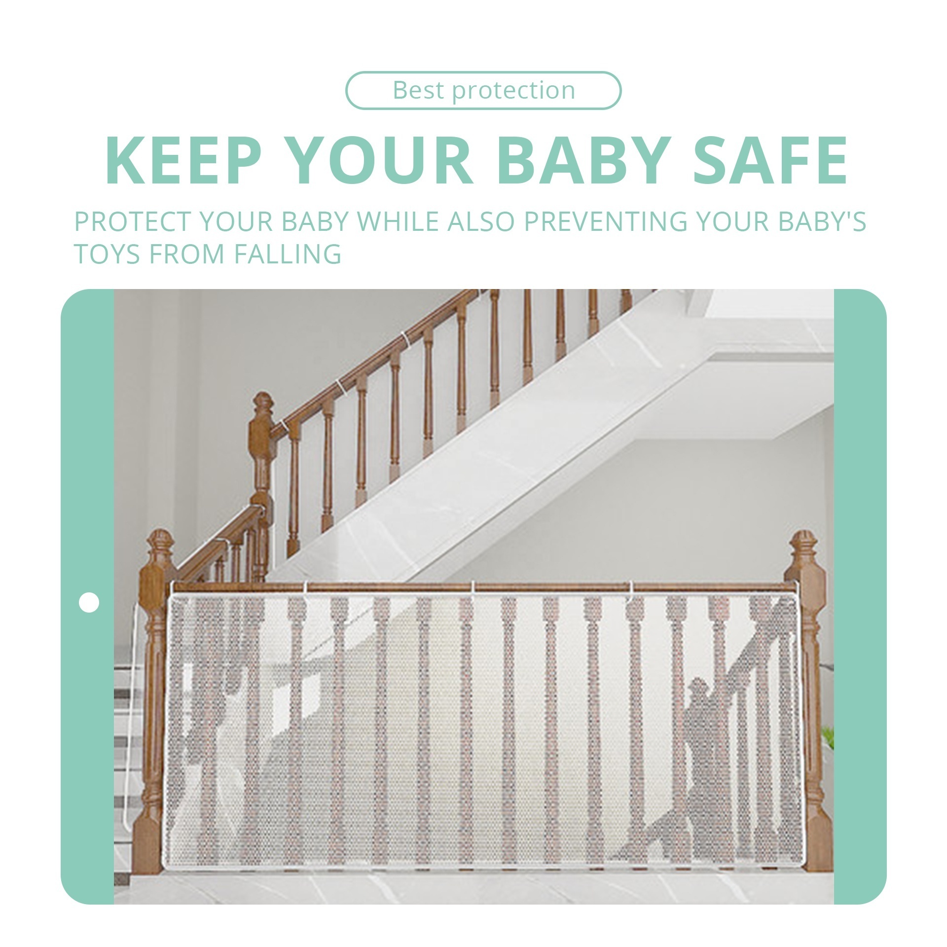 Baby mosquito net Balcony Railing Stairs Anti-Falling Baby Fence Net Children Playground Guardrail Kids Safety Netting