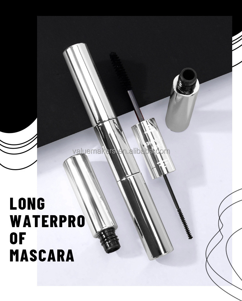 Double ended Natural Waterproof Smudge-proof Long Lasting Mascara Thickening Lengthening Lash Mascara