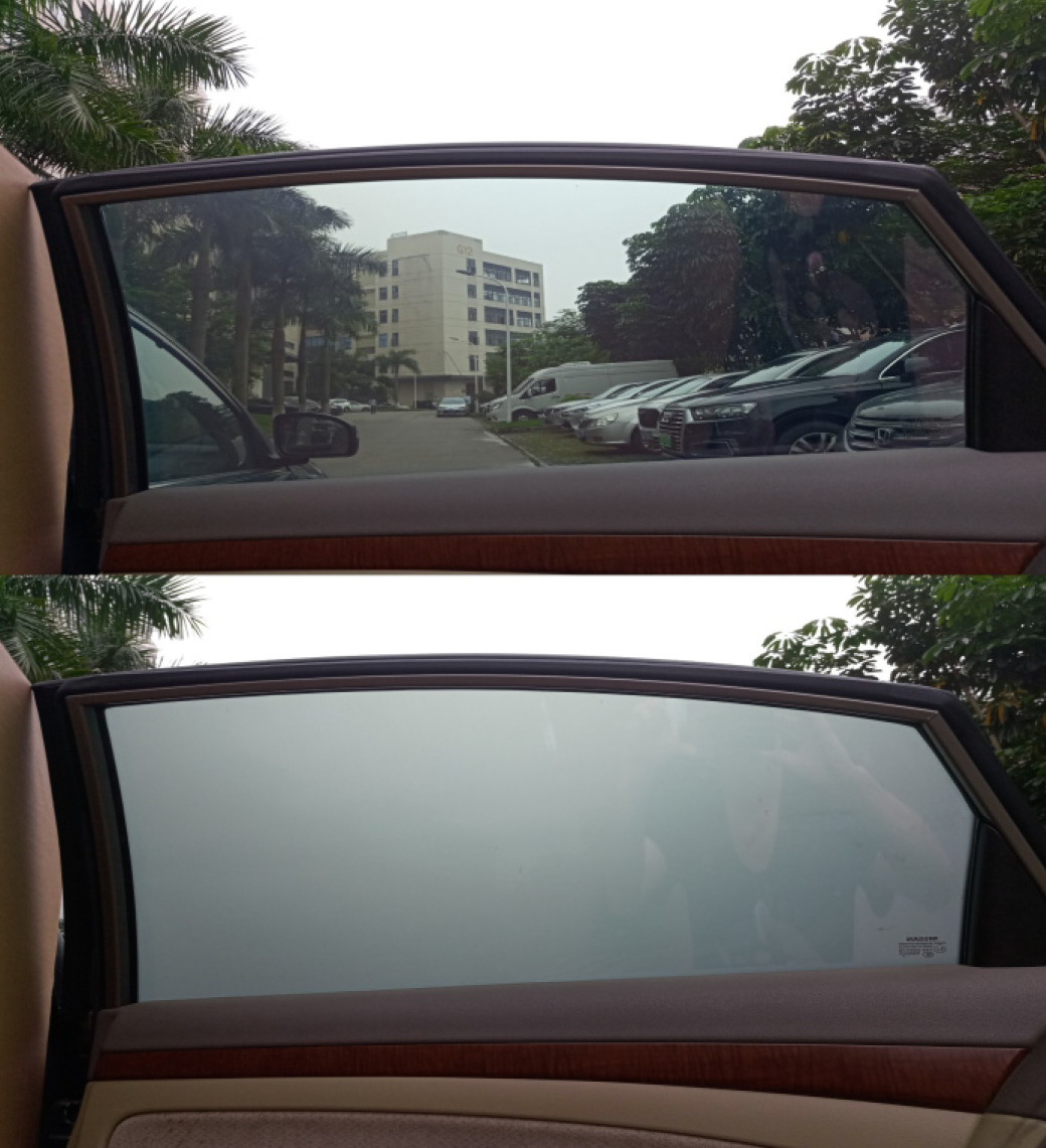 Switchable privacy magic glass film window insulation car pdlc film electronic tinting for car