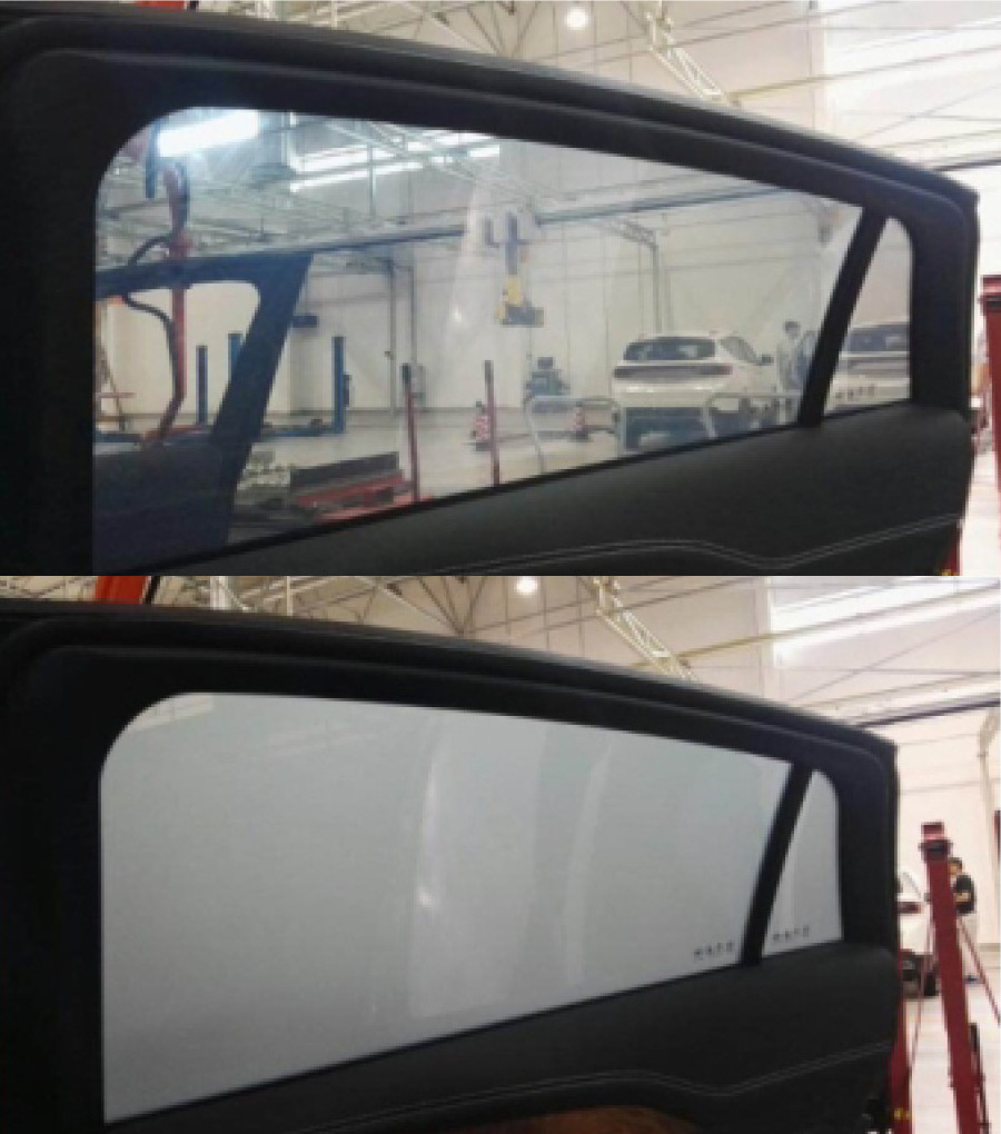 Switchable privacy magic glass film window insulation car pdlc film electronic tinting for car