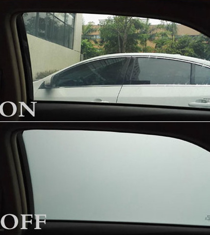 Switchable privacy magic glass film window insulation car pdlc film electronic tinting for car