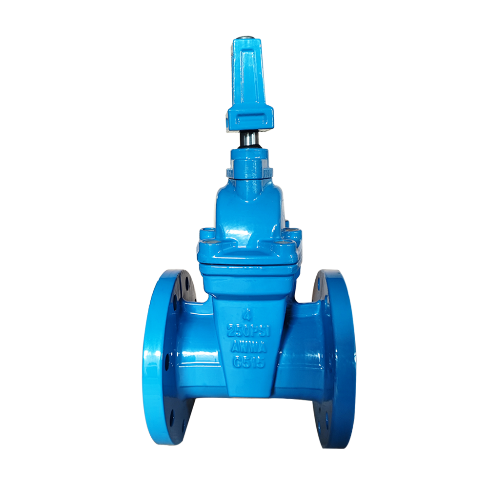 Seal flange ductile iron gate valve Soft EPDM NBR PTFE Seat Rising Stem Ductile Iron Cast Iron Handle