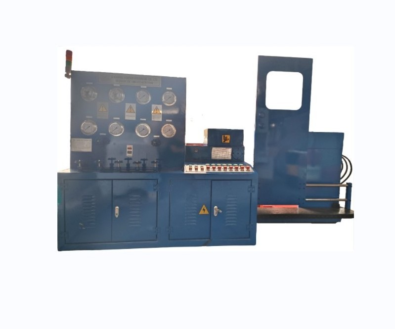 Equipped with Safety Door Horizontal Gate Valve Seal Test Bench for Sale API English Hydraulic Manual Pressure Gauge Display