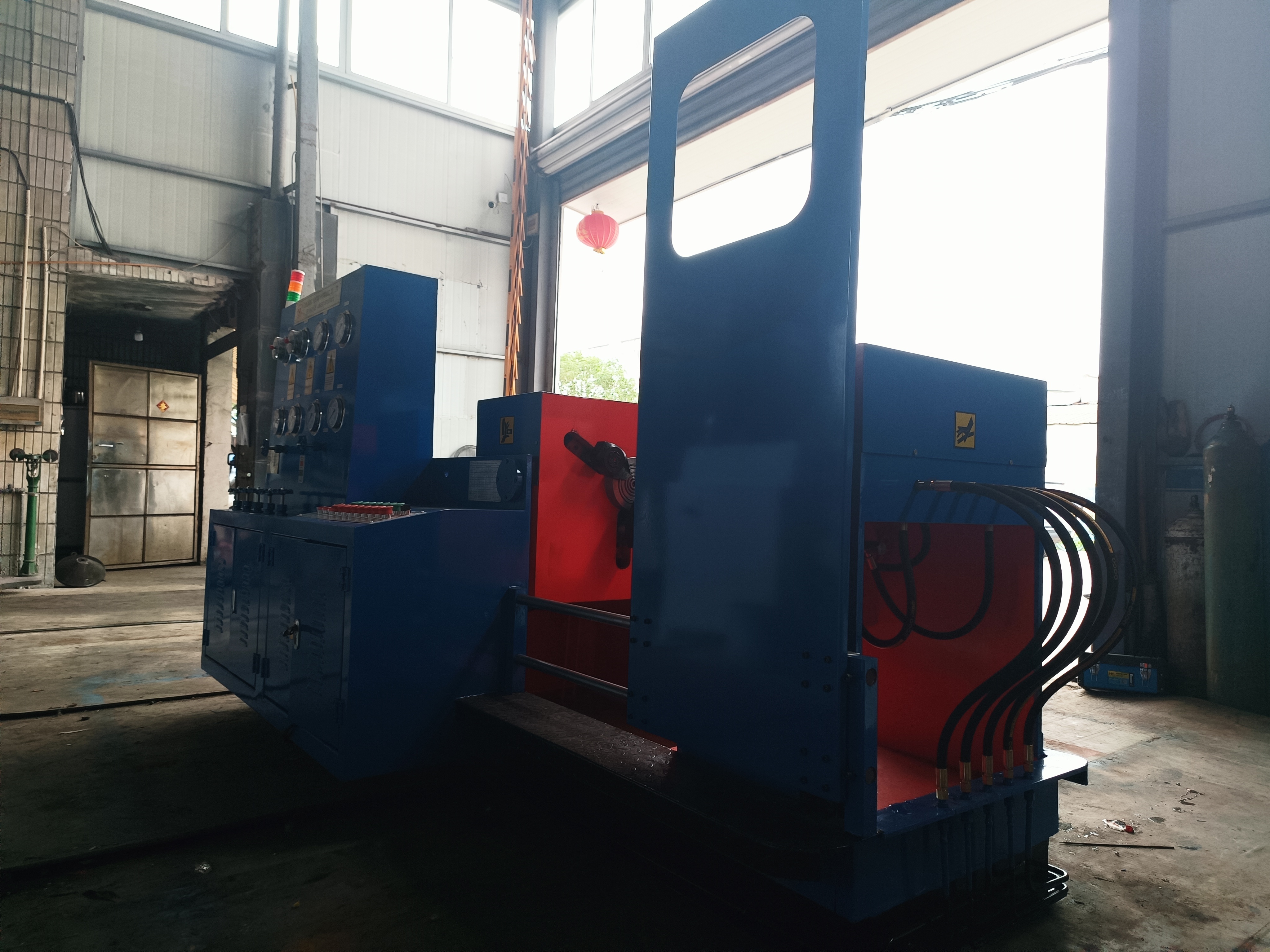 Equipped with Safety Door Horizontal Gate Valve Seal Test Bench for Sale API English Hydraulic Manual Pressure Gauge Display