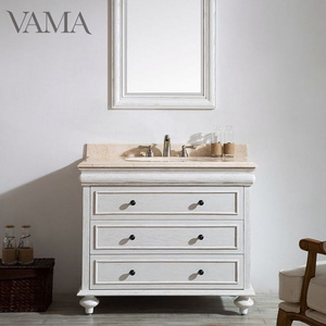 VAMA Factory 40 inch American style  bathroom vanity cabinet with mirror cabinet 727040