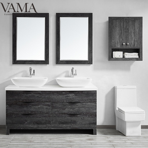 VAMA 60 inch quartz top  double sinks used bathroom vanity cabinets craigslist 758060