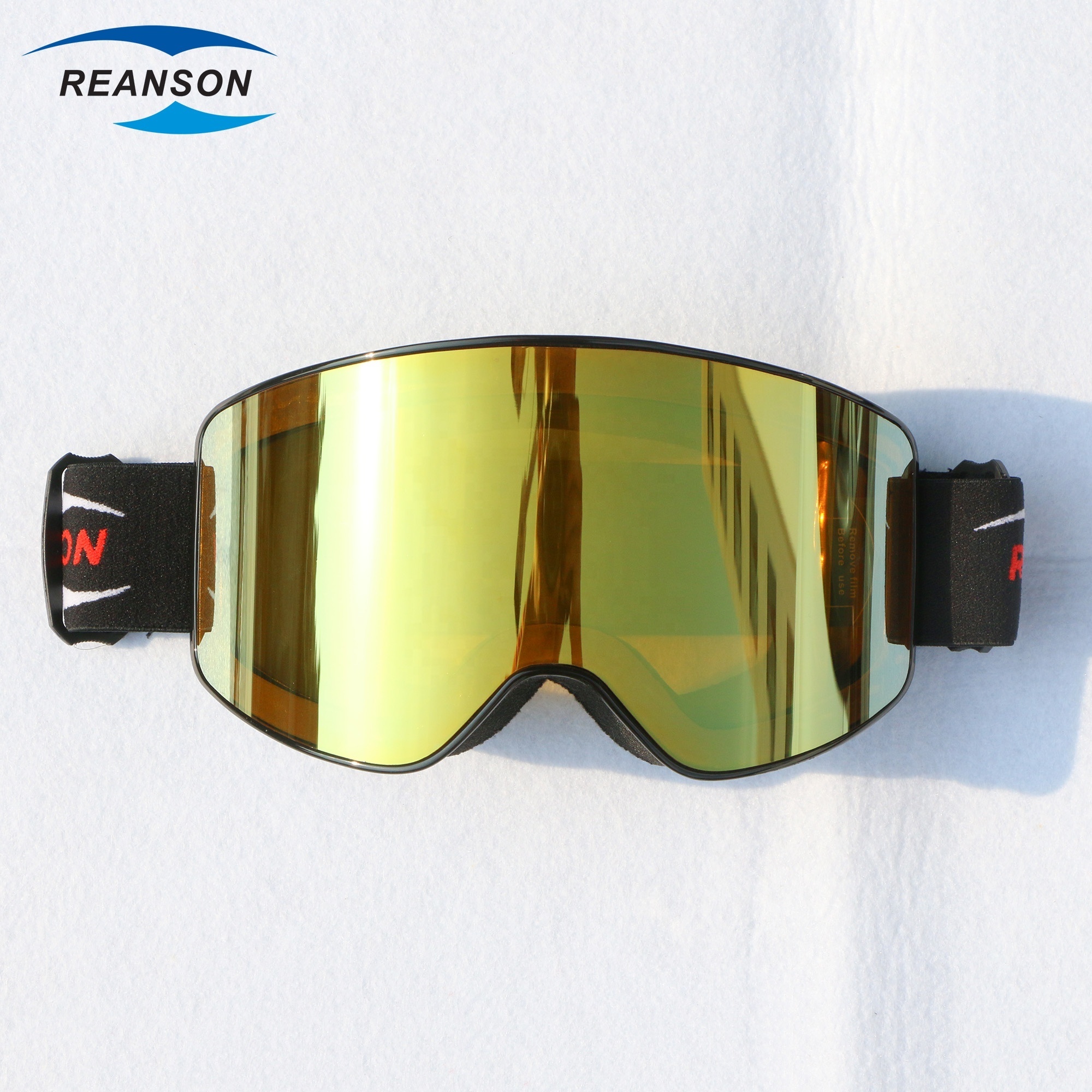 Custom LOGO Adult OTG Double Lens Elastic Straps Snowboarding Anti-fog Anti-uv Sport  Mask Ski Goggles