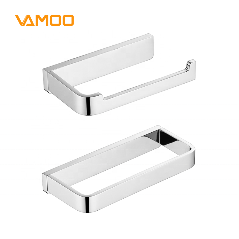 Hot Sale Bath fittings High-end 304 stainless steel wall mounted bathroom towel holder racks bathroom accessories sets