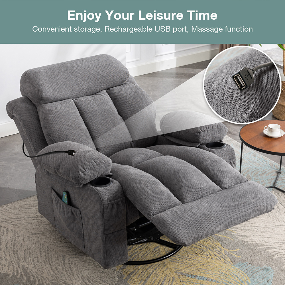 VANBOW manufacturer fabric single sofa recliner chair with massage function for relaxing