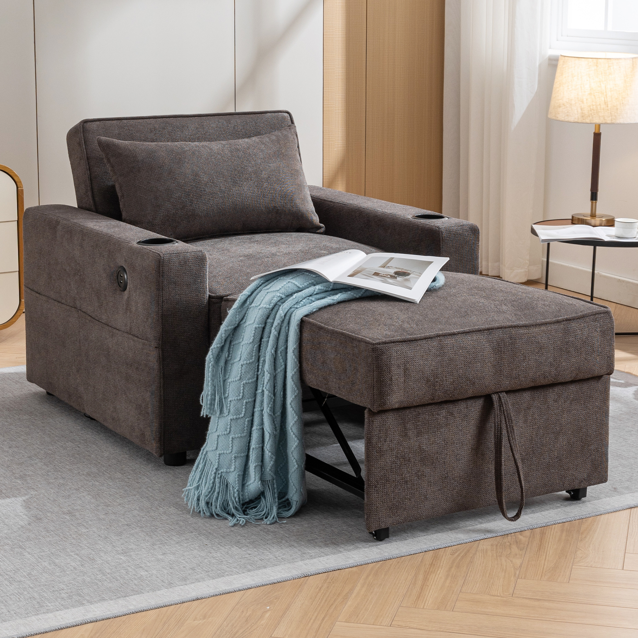 VANBOW new arrival living room furniture pull out mechanism 3 in 1 sofa bed