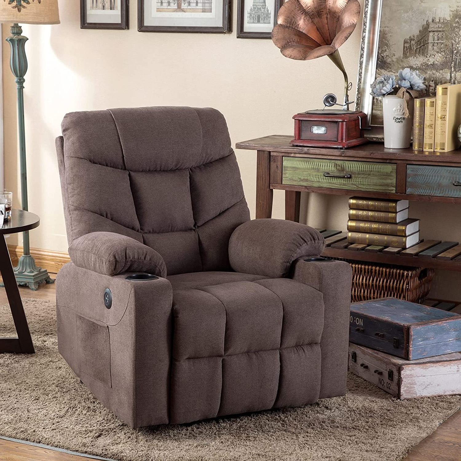 VANBOW Zero Gravity Electric Power Lift Recliner Chair Sofa for Elderly With Cup Holders