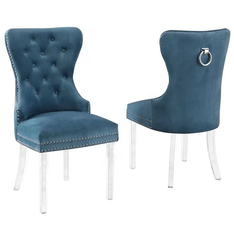 italian dining room chair green blue grey gray kitchen restaurant upholstered fabric velvet dining chairs for dinning room