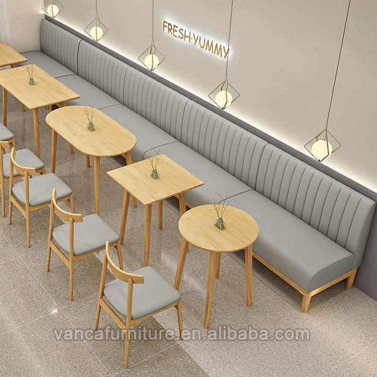 Restaurant and Cafe Shop Wooden Booth Sofa Bench seats