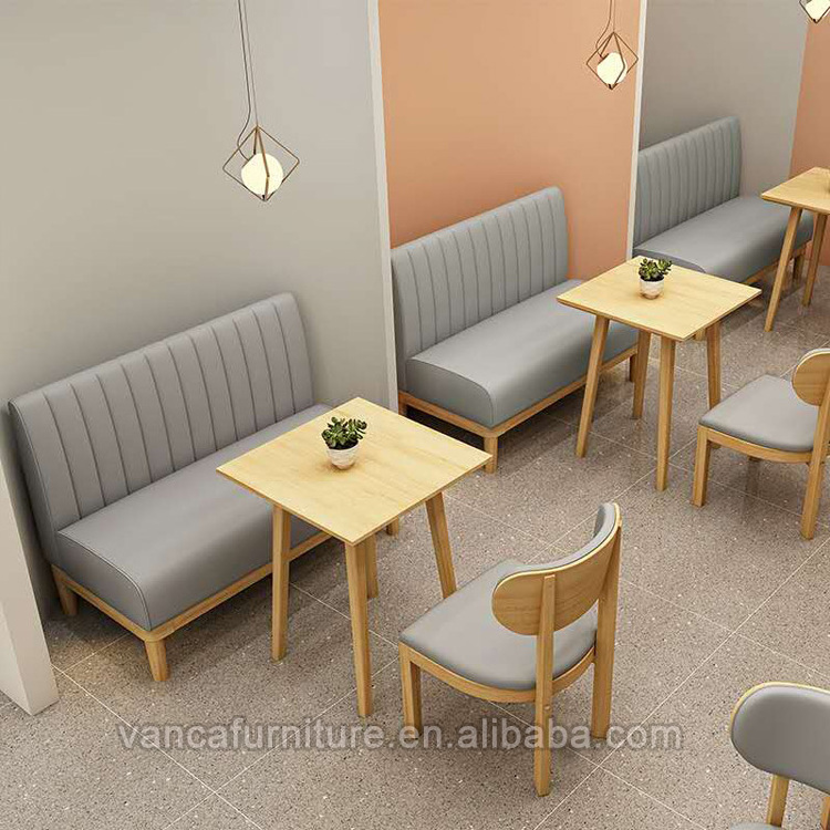 Restaurant and Cafe Shop Wooden Booth Sofa Bench seats