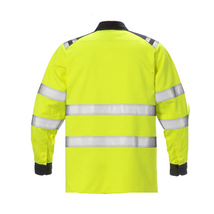 OEM Custom logoRoad Safety Jacket High Visibility Workwear Waterproof Reflective Winter Safety Jacket with Reflector Yellow