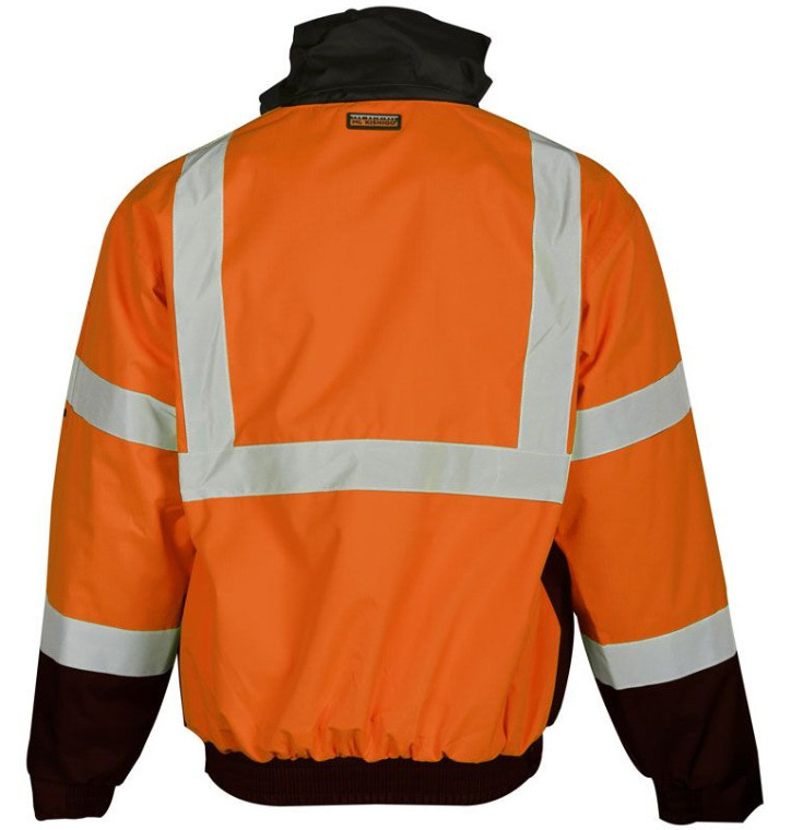 OEM Custom logoRoad Safety Jacket High Visibility Workwear Waterproof Reflective Winter Safety Jacket with Reflector Yellow