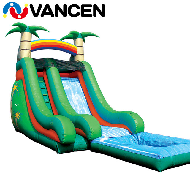 VANCEN 2017 CE certified customized popular alibaba new product inflatable blowup water slide for kids and adults outdoor game