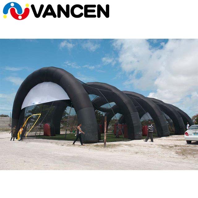 Customized bunker paintball inflatable cube tent outdoor waterproof inflatable paintball arena for sport games