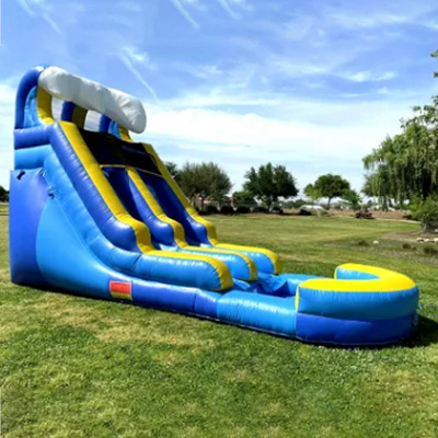 Kids Corkscrew Hot Sell Castle Ground Swimming Pool Outdoor 30 Foot Tall Inflatable Water Slide With