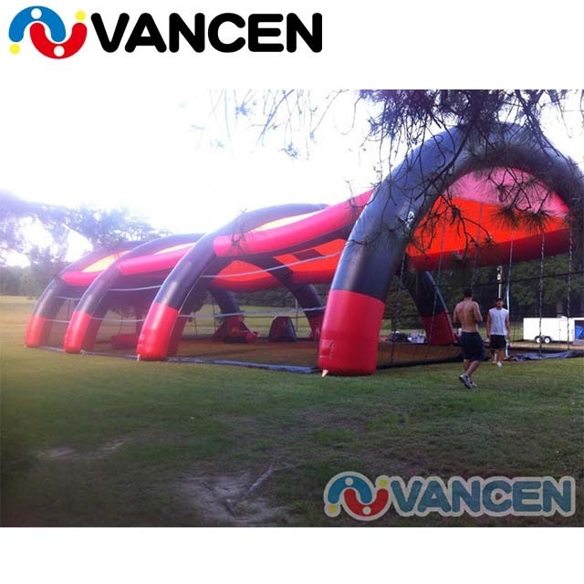 Customized bunker paintball inflatable cube tent outdoor waterproof inflatable paintball arena for sport games