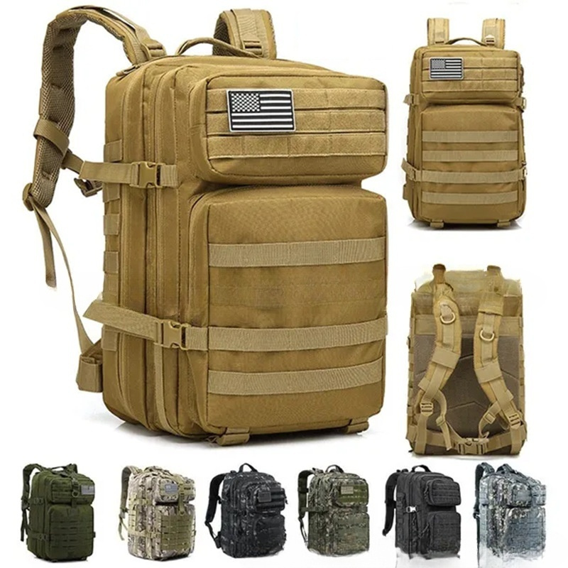 Wholesale Outdoor Mountain Climbing Sport 3 Day Bug Out Bag Molle System Tactical Backpack Rucksack Waterproof For Men