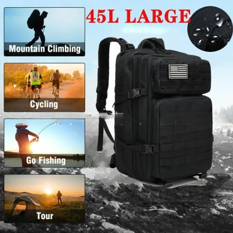 Wholesale Outdoor Mountain Climbing Sport 3 Day Bug Out Bag Molle System Tactical Backpack Rucksack Waterproof For Men