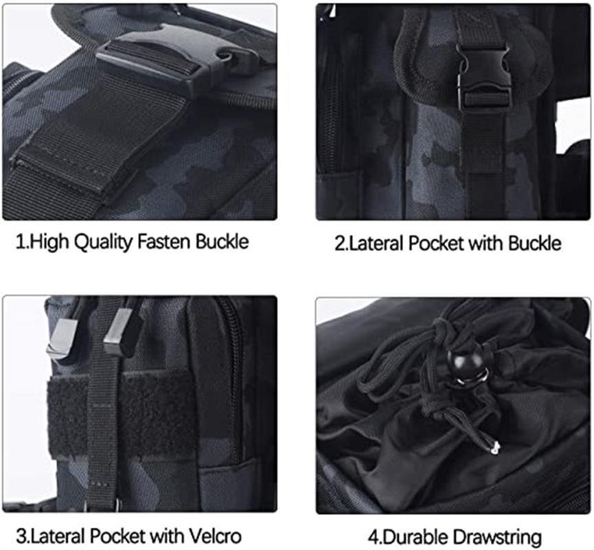 Custom Logo Multifunctional Outdoor Hiking Thigh Pack Motorcycle Travel Tactical Waist Drop Leg Bag With Water Bottle Pouch