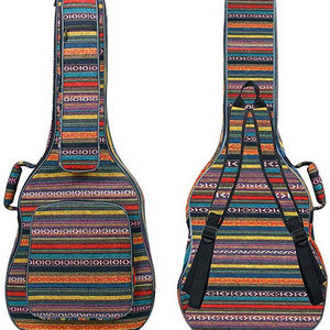 Vintage Guitar Case 0.65in Thick Sponge Padded Acoustic Guitar Bag with Neck Cradle for Acoustic Classical Guitars