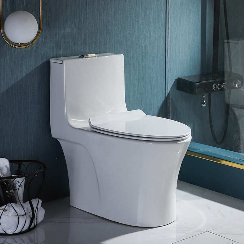 Cupc American Bathroom Water Closet Upc White Ceramic Elongated Porcelain Siphonic Flush One Piece Toilet