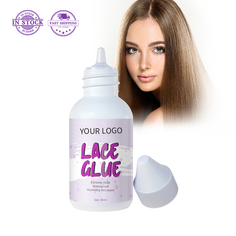 Private Label Sweat Proof Lace Front Glue Extreme Hold Strong Lace Glue Waterproof Wig Adhesive Clear Water Proof Lace Glue