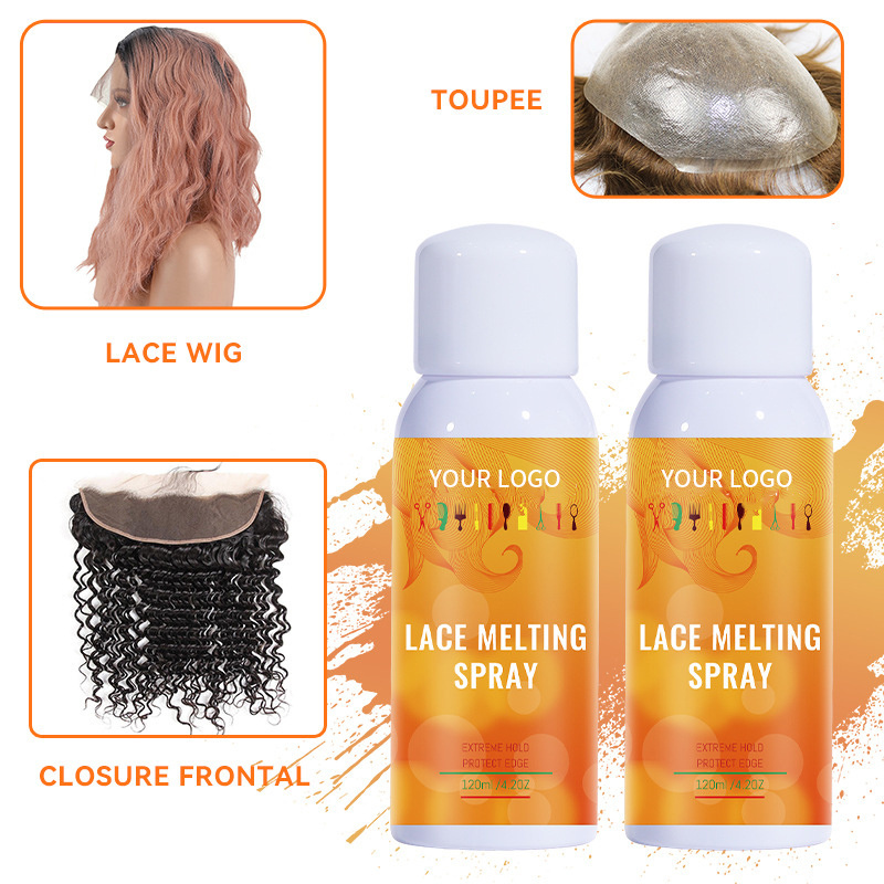 Private Label Lace Front Wig Spray Adhesive Glue Spray Melting Spray Lace Glue