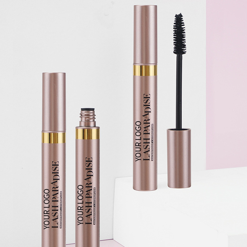 Private Label Rose Gold Oil Free Mascara False Lash Lift Effect Keratin Nourishing Mascara