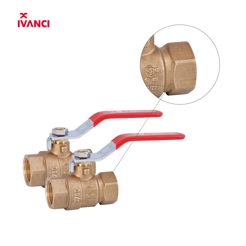 IVANCI 1/2 inch female thread High Quality Long Life Full Bore Brass Ball Valve