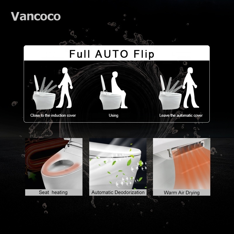 VCC53 VANCOCO53  Automatic Sensor Flush Bathroom Intelligent Smart Electric Sanitary Ware Toilet