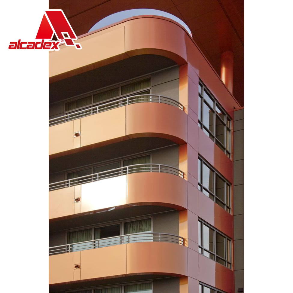 Mirror gold aluminium sandwich panel mirror copper ACP/ACM sheet building wall cladding decoration aluminum composite panels