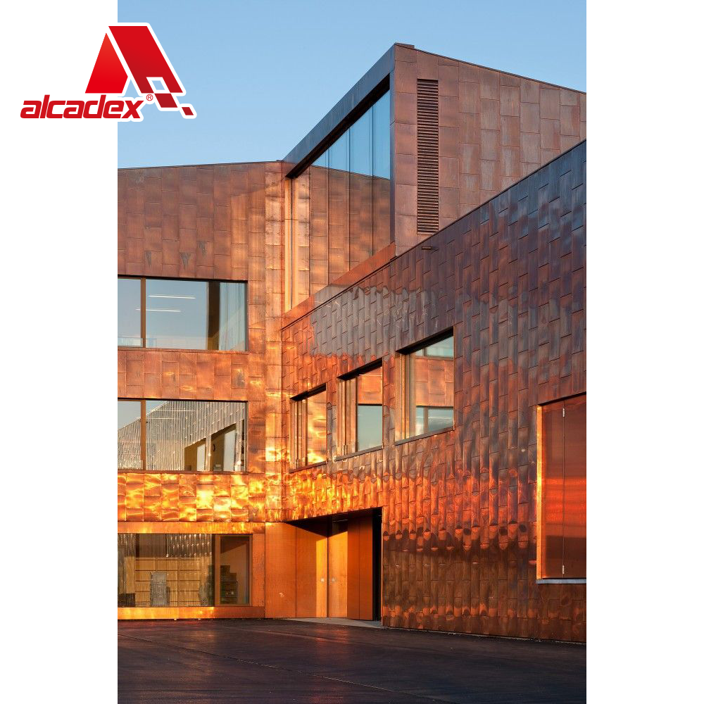 Mirror gold aluminium sandwich panel mirror copper ACP/ACM sheet building wall cladding decoration aluminum composite panels