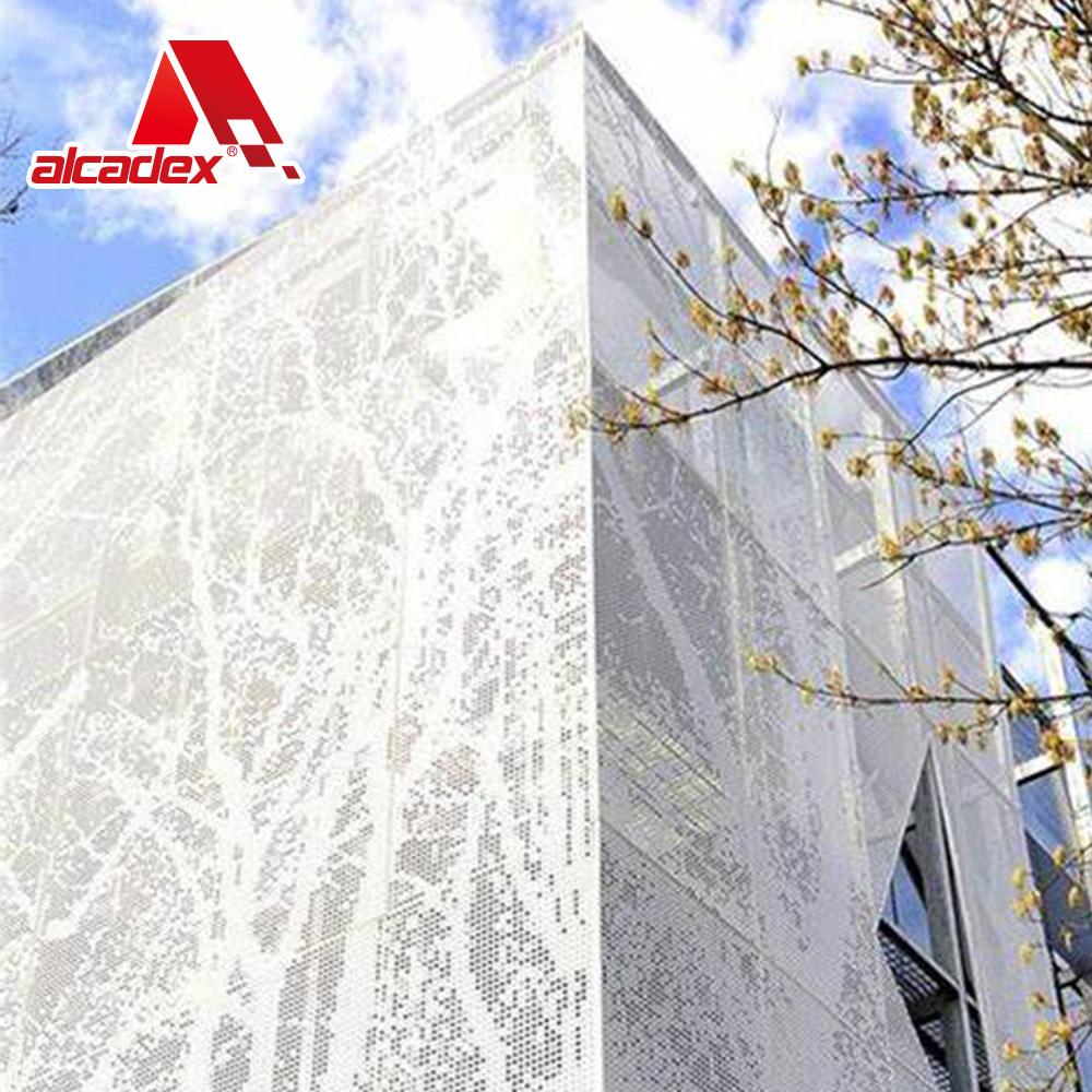 wholesale Art Perforated Punched Aluminum Art Curtain Wall Exterior Facade Cladding Materials Metal Wall Cladding Panels