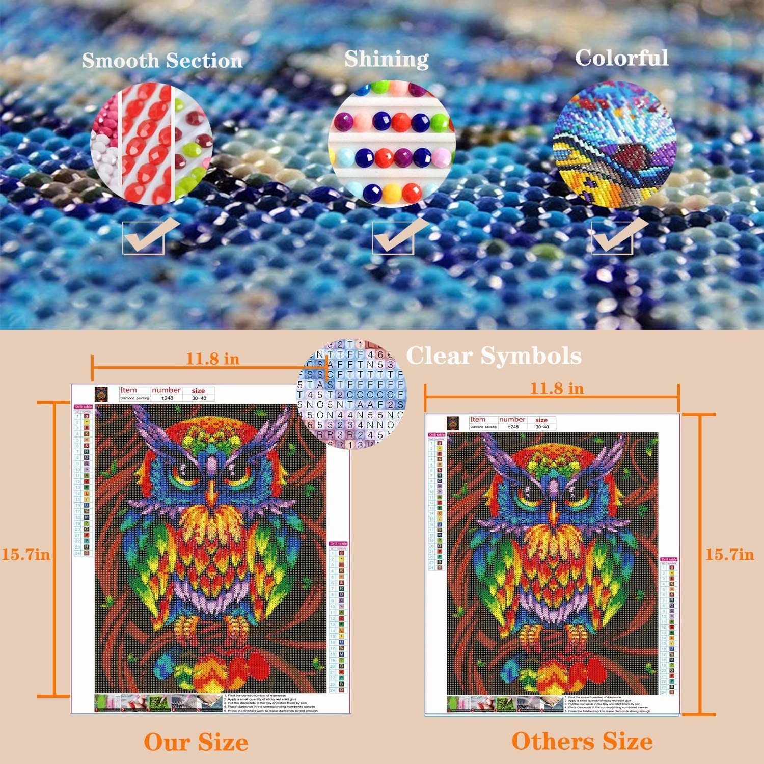 5D Diamond Painting Round And Square Full Drill Dream Owl DIY Diamond Painting Arts Crystal Drawing Gift for Adults Kids