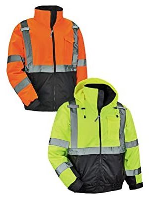 High-visibility Vanda Waterproof Outdoor Jacket  Safety Work Clothes With Detachable Lining Road Safety Reflective Jacket