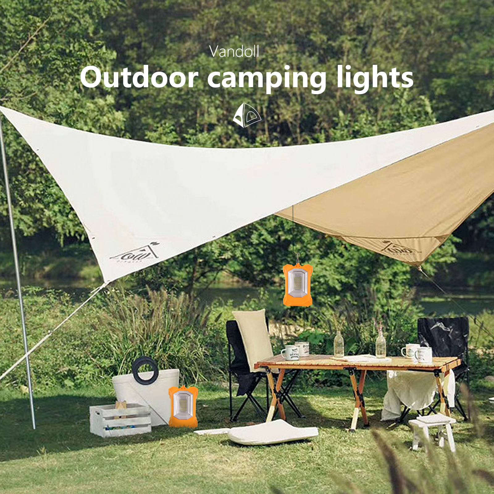 USB Rechargeable Portable Hanging Lamp Power Bank Outdoor Solar LED Tent Light 100w Light Camp Solar