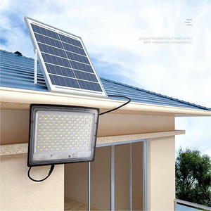 Commercial White Garden Outdoor High Lumen Projector Outdoor Solar LED Flood Light IP67 With Remote Control