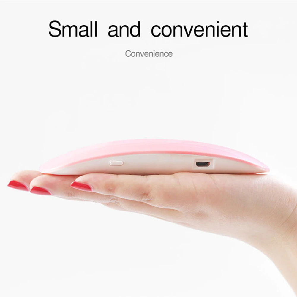 Portable Rechargeable Manicure Gel Uv Nail Dryer Machine Led Usb Cable Varnish 6 Leds Nail Lamp