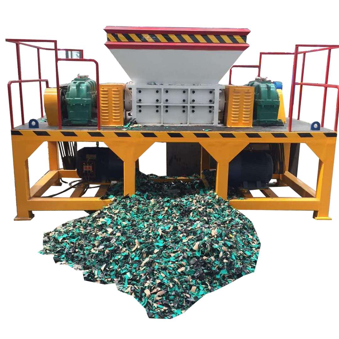 VANEST Used Car Motorcycle Tyre Recycling Waste Rubber Tires Products Crushing Double Shaft Shredder Machine For Sale