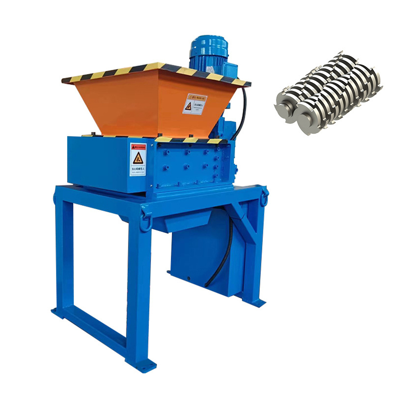 VANEST Small Scrap Metal Crusher Solid Waste,Plastic Bottle Two Shaft Mini Shredder Metal Shredder Machine