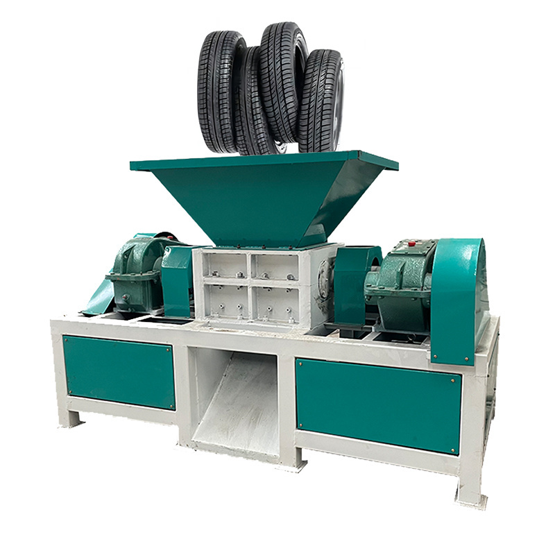 VANEST Metal Plastic Crusher Double Shaft Pet Bottle Grinding Multipurpose Tire Shredder Tyre Crushing Machine