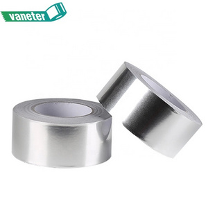 Factory direct metal duct tape jumbo roll, self adhesive aluminum foil mylar tape 50mm