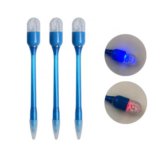 Multi Functional Led Light Up Pen with UV Light Bulb 2 In 1 Ballpoint Pen with Led Flashlight for Promo