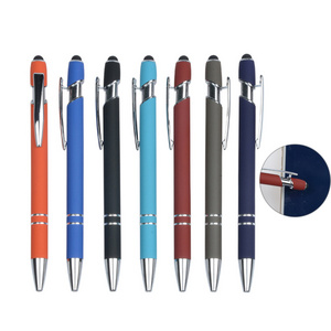 Luxury Branded Multi-Function Soft Touch Ballpoint Pen Custom Promotion Personalized Logo Printed Metal Stylus Writing Function